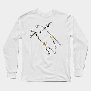 Gemini / Floral Long Sleeve T-Shirt